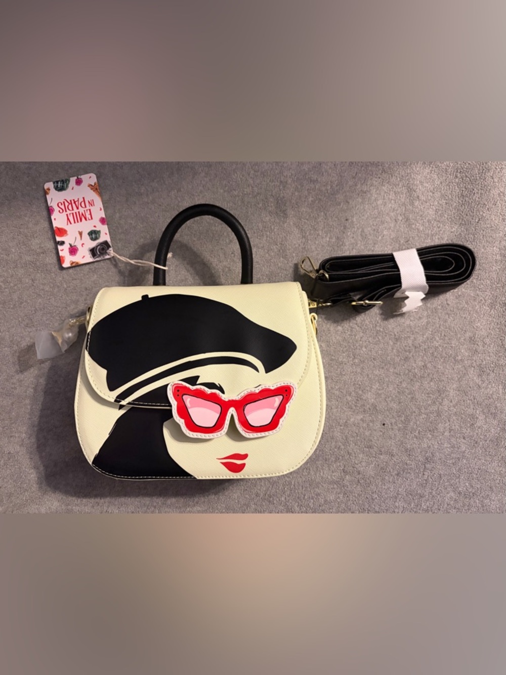 Loungefly Emily in Paris “Who Moi” Crossbody Bag